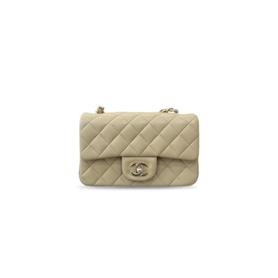 CHANEL MASTER MINI CLASSIC FLAP GOLD HARDWAR AS1116 (20*12*6cm)
